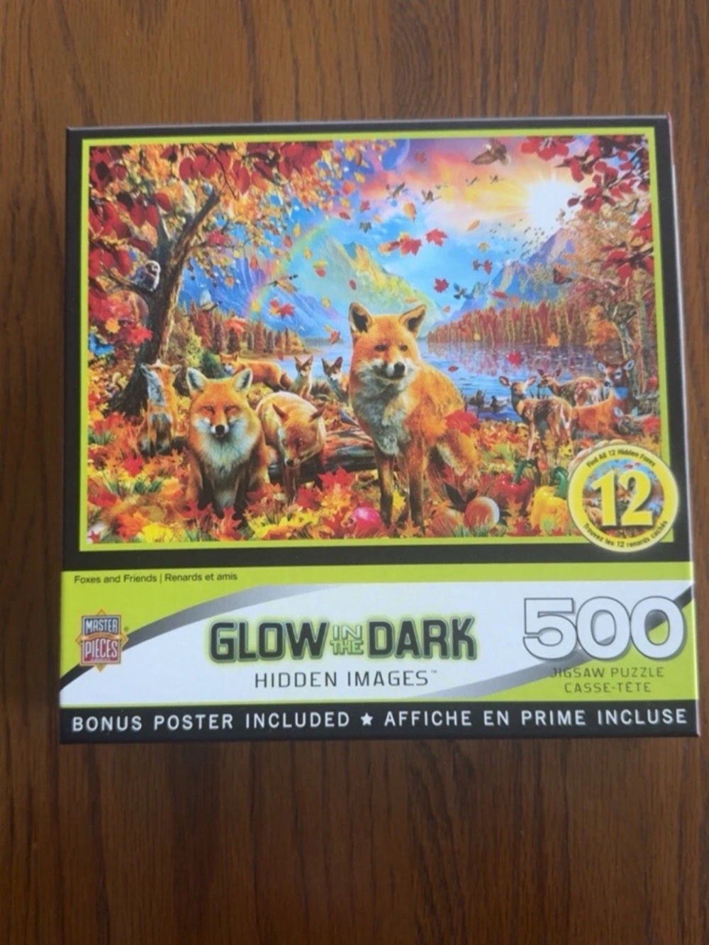 Glow In the Dark Jigsaw Puzzle Fox And Friends 500 Piece Master Pieces